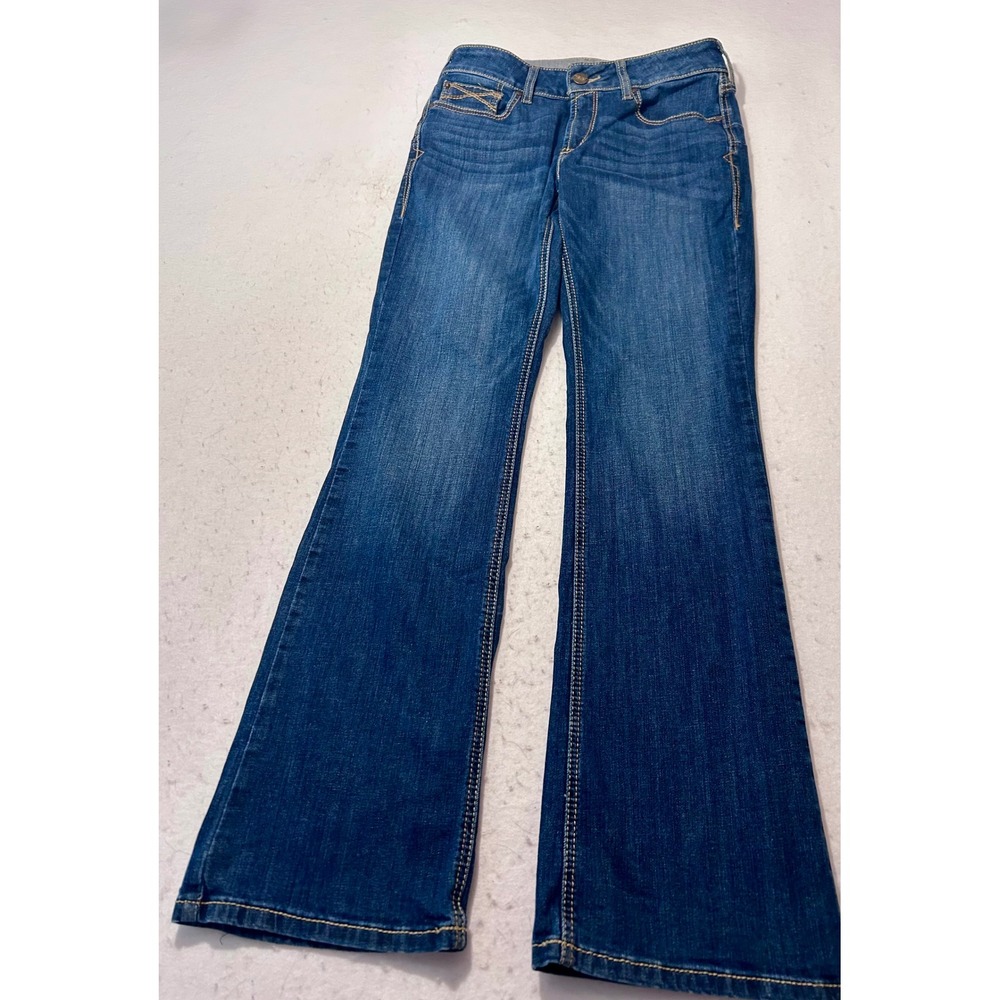 Ariat REAL Denim Womens 29R Mid Rise Bootcut Jeans Blue Medium Wash 29 x 32